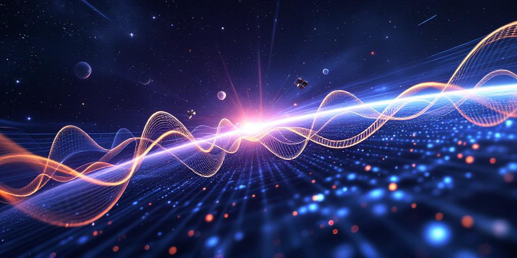 Electromagnetic Waves Transmission in the Vacuum of Space